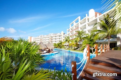 Exteriors of resort hotels Stock images - 25 HQ Jpg