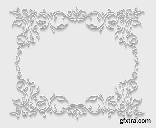 Beautiful paper frames for photo in vector from stock - 25 Eps