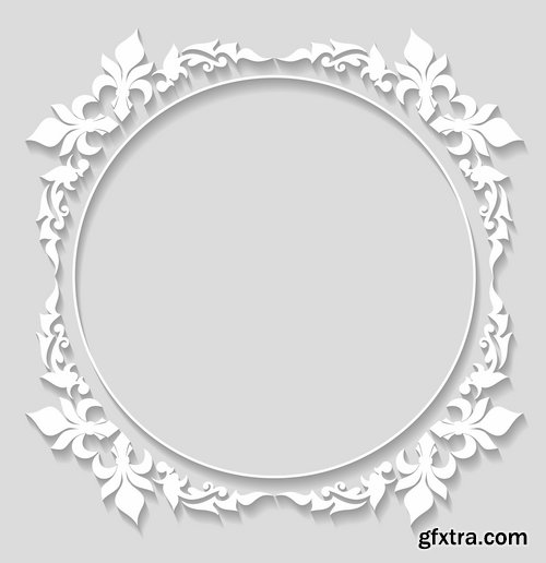 Beautiful paper frames for photo in vector from stock - 25 Eps