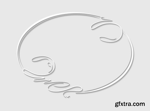 Beautiful paper frames for photo in vector from stock - 25 Eps
