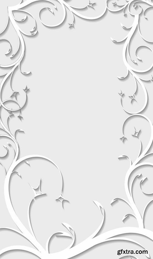 Beautiful paper frames for photo in vector from stock - 25 Eps