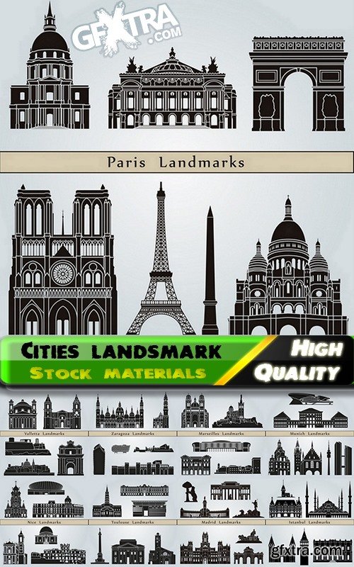 Different cities landsmark and skyline #2 - 25 Eps