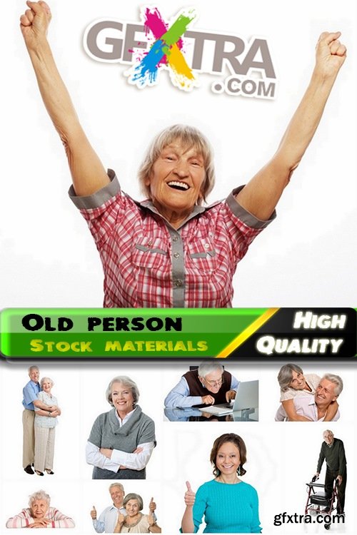 Old person isolated on white Stock images - 25 HQ Jpg