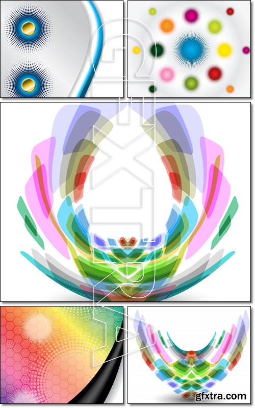 Technology concept abstract shape illustration - Vector