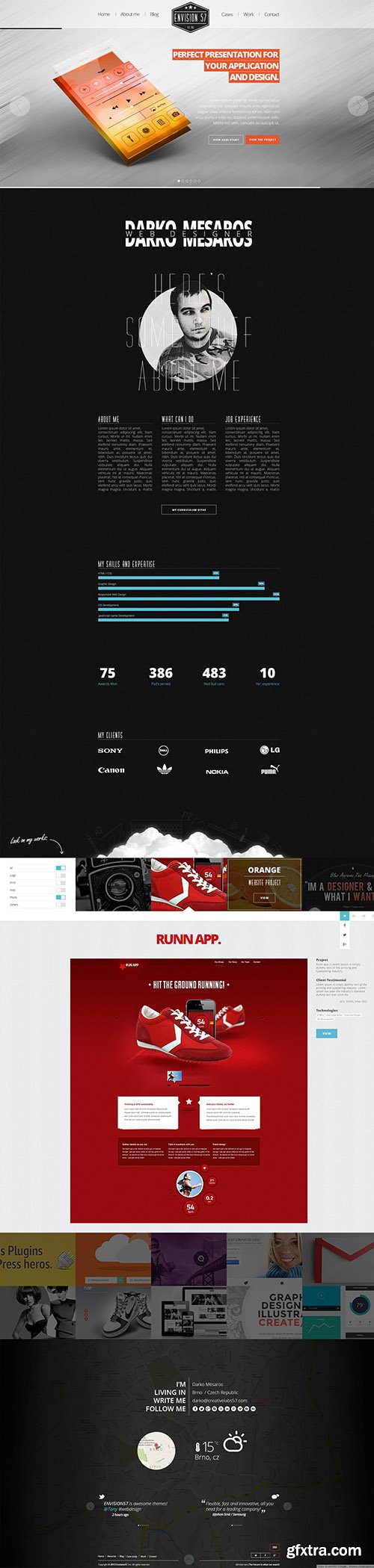 PSD Web Template - Envision 57 - One Page WebSite Theme PSD Web Template - Envision 57 - One Page WebSite Theme