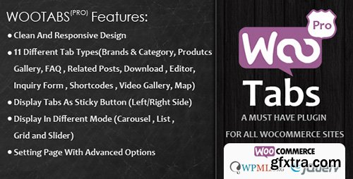CodeCanyon - Woocommerce Tabs Pro v1.5 - Extra Tabs for Product Page CodeCanyon - Woocommerce Tabs Pro v1.5 - Extra Tabs for Product Page