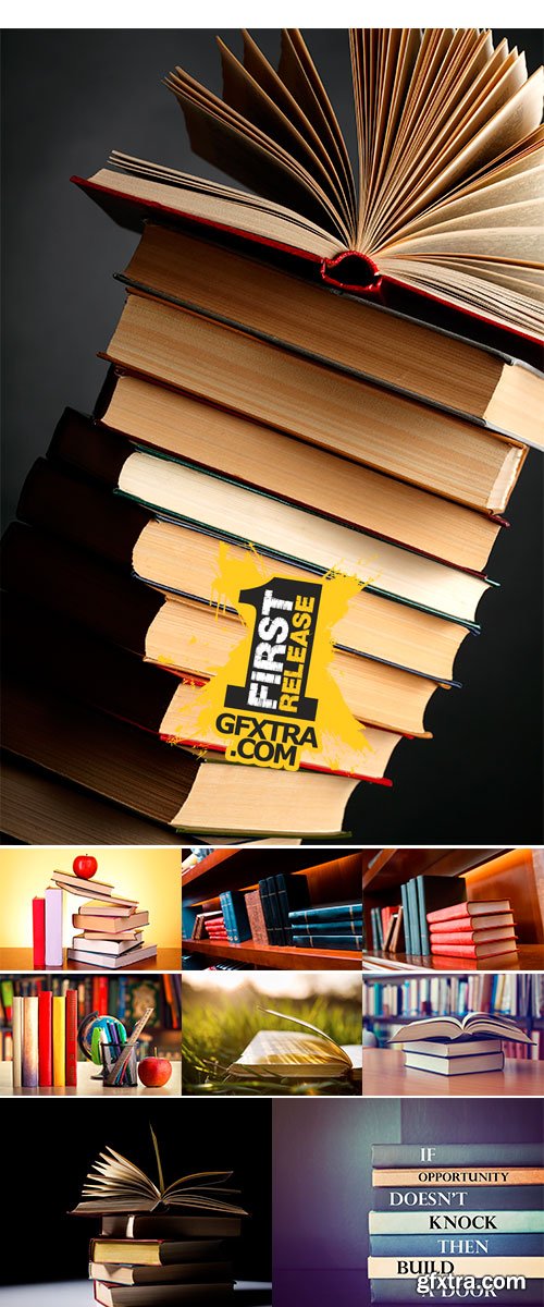 Stock Photo Opened book on the desk
