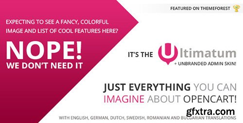 ThemeForest - Ultimatum v3.1 - Responsive OpenCart theme with blog ThemeForest - Ultimatum v3.1 - Responsive OpenCart theme with blog