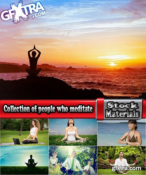 Collection of people who meditate 25 UHQ Jpeg