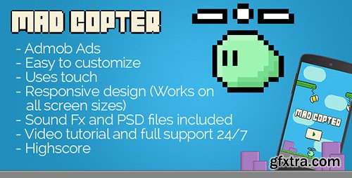 CodeCanyon - Mad Copter with Admob - Avoidance Game + Interstitials + Leaderboards CodeCanyon - Mad Copter with Admob - Avoidance Game + Interstitials + Leaderboards