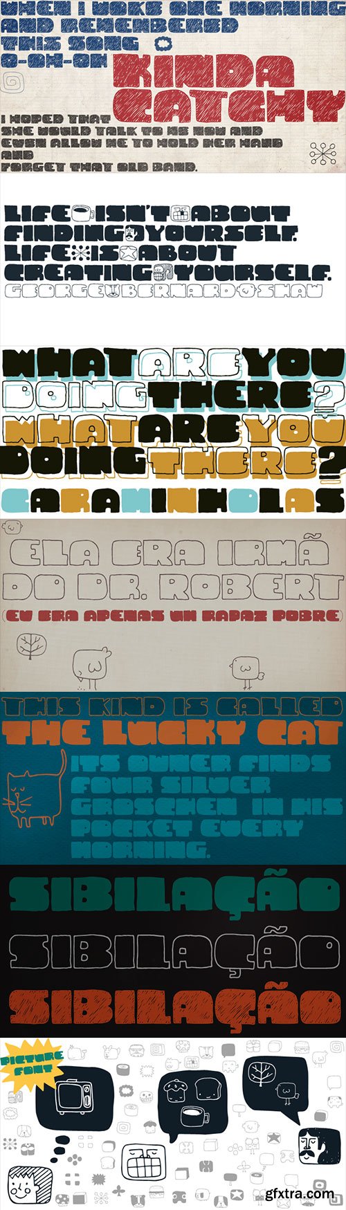 Cuadrifonte Font Family 4xOTF $35