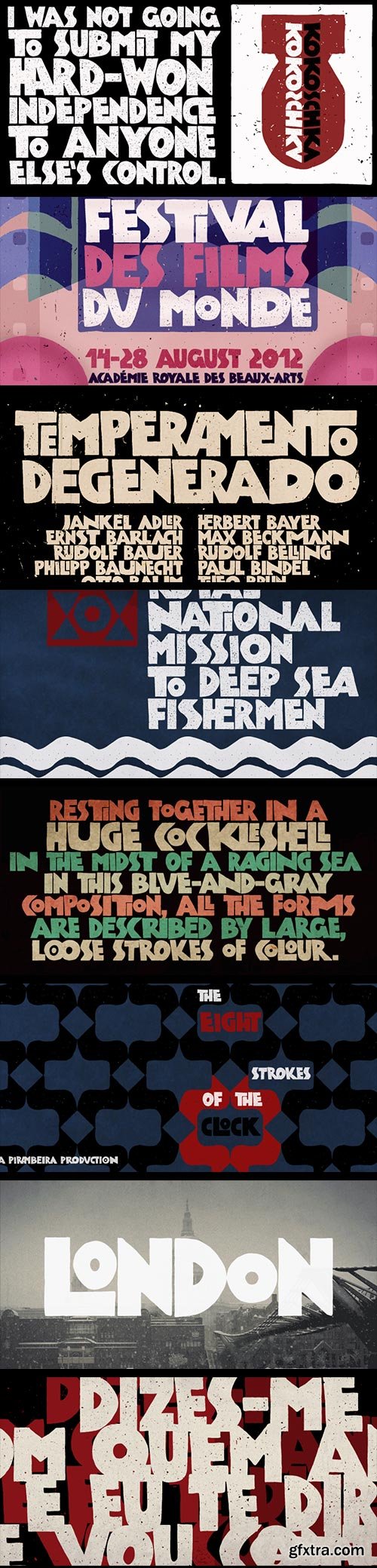 Kokoschka Font Family 4xOTF $50