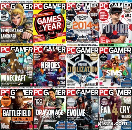 PC Gamer USA Magazine - Full Year 2014 Issues Collection (True PDF)