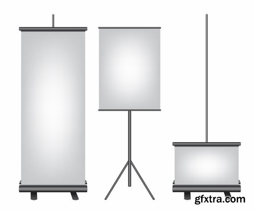 Different frames and boards for advertising - 25 Eps