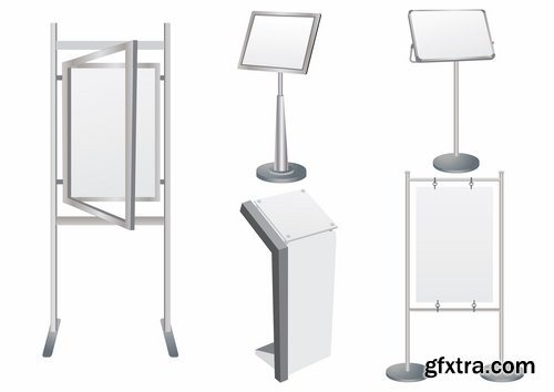 Different frames and boards for advertising - 25 Eps
