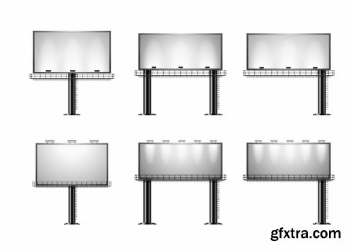 Different frames and boards for advertising - 25 Eps