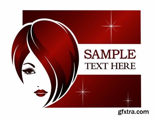 Hair care in vector from stock - 25 Eps