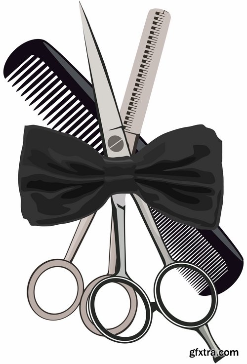 Hair care in vector from stock - 25 Eps