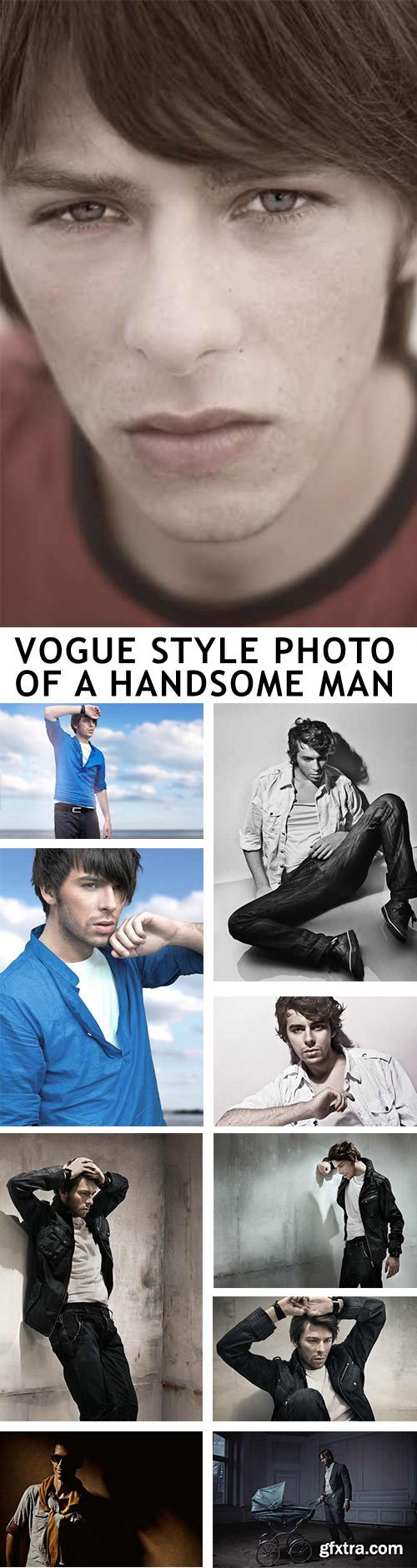 Vogue Style Photo of a Handsome Man - 26xJPG