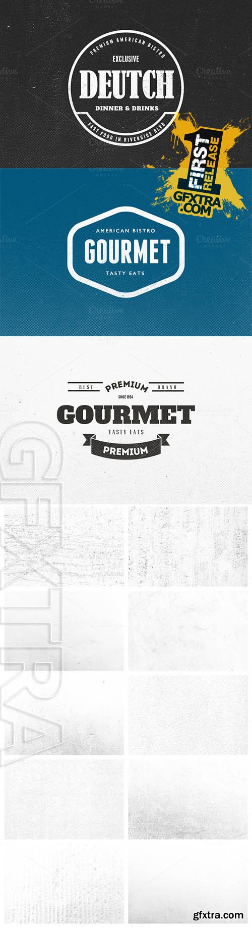 20 Halftone Textures Mix Vol. 1 - Creativemarket 87743