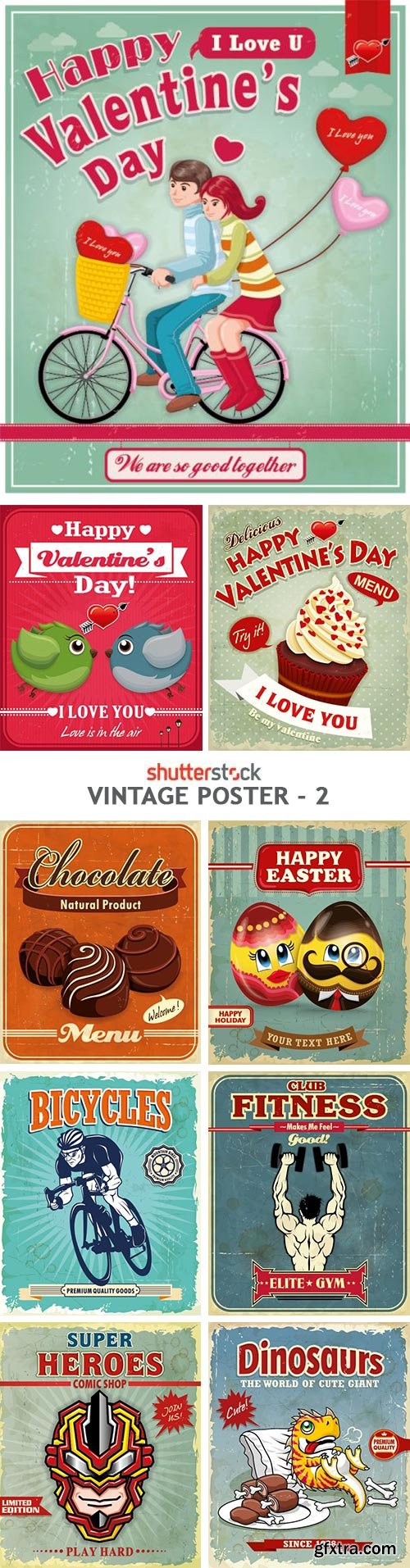 Vintage Poster - 2 - 25xEPS