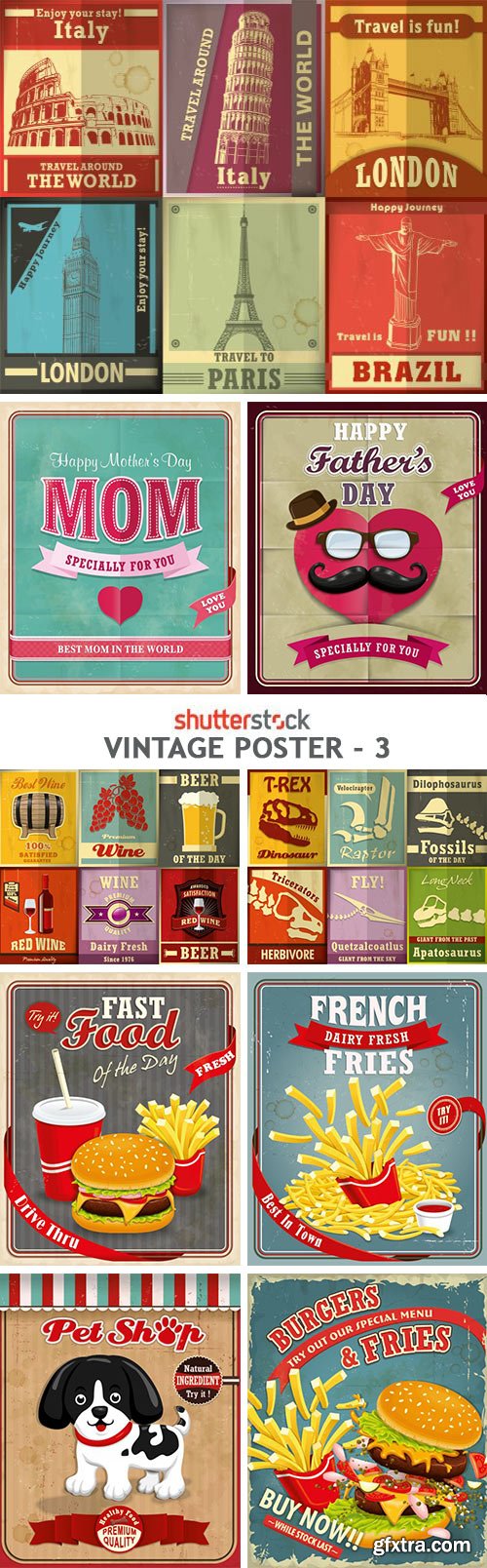 Vintage Poster - 3 - 25xEPS