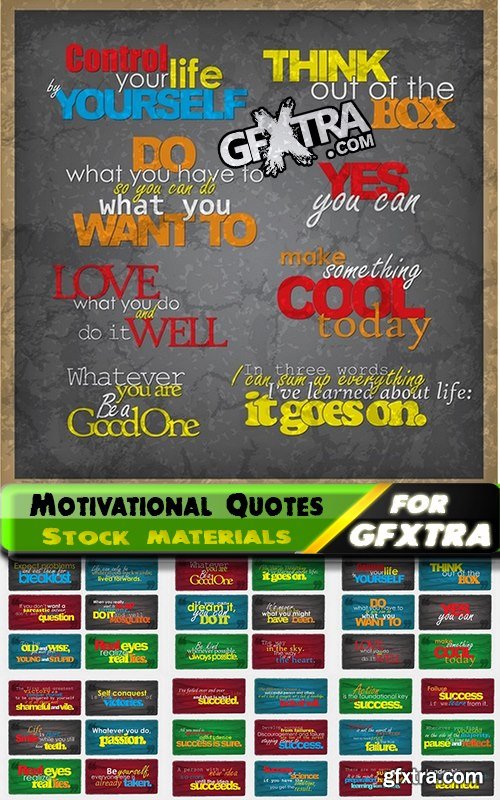 Motivational Quotes in vector from stock #2 25xEPS