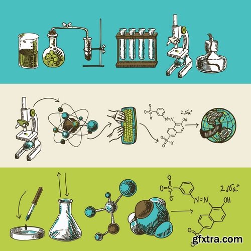 Research and science in vector from stock - 25 Eps