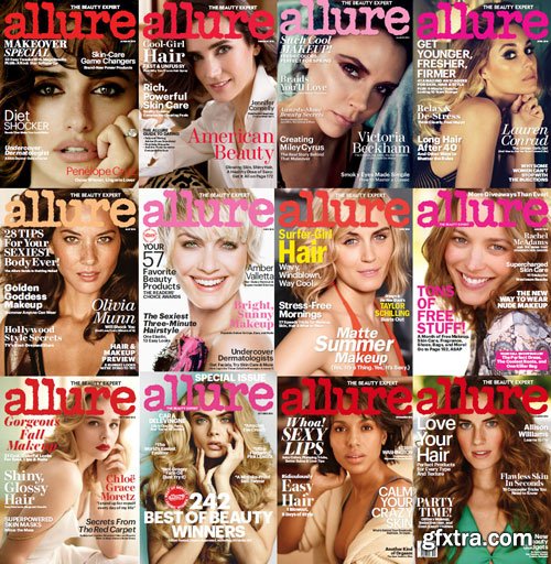 Allure USA Magazine - 2014 Full Year Issues Collection