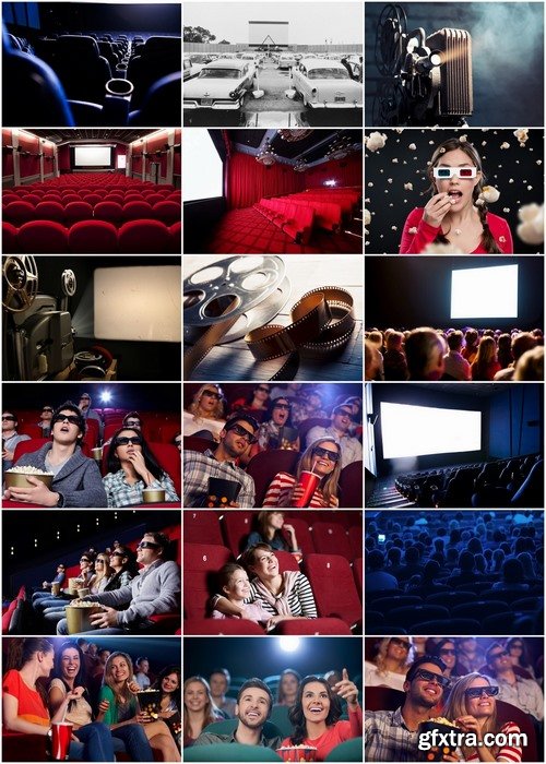 People in the cinema and interior of cinema - 25 HQ Jpg
