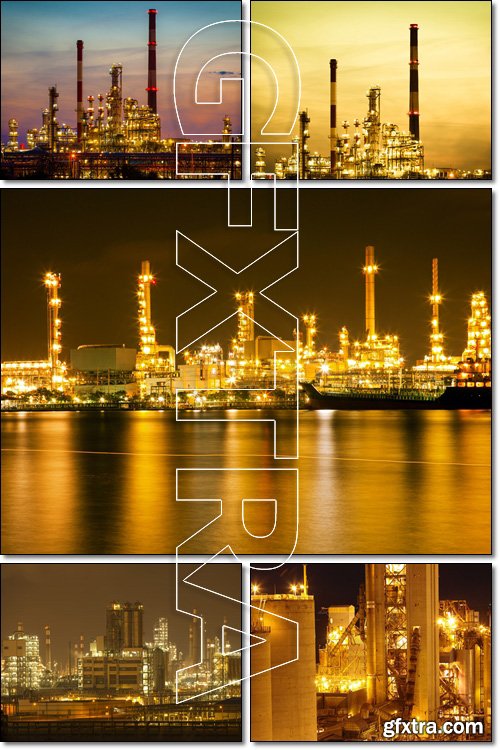 Oil refinery plant - Stock photo