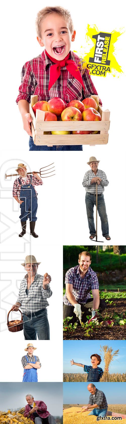 Stock Photos - Happy Farmer