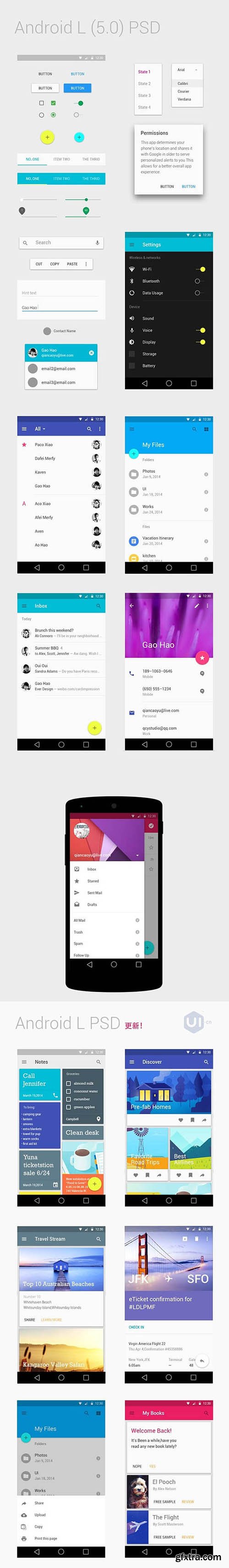 PSD Web Design - Android 5.0/Material Design PSD Web Design - Android 5.0/Material Design