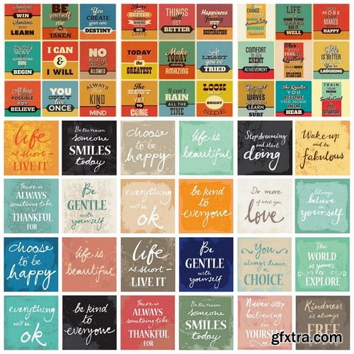 Motivational Quotes in vector from stock #3 25xEPS
