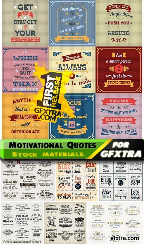 Motivational Quotes in vector from stock #3 25xEPS