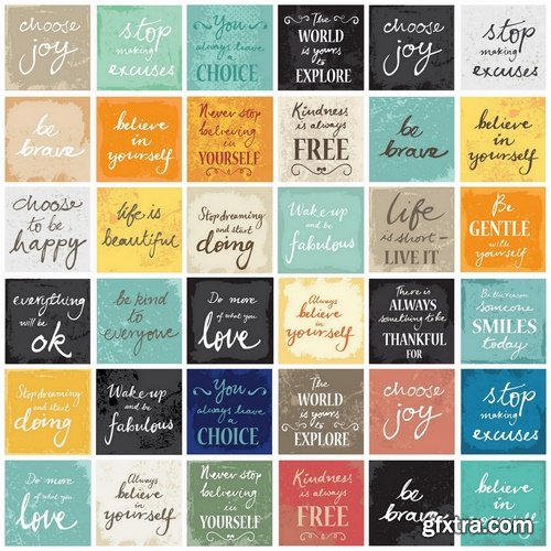 Motivational Quotes in vector from stock #3 25xEPS