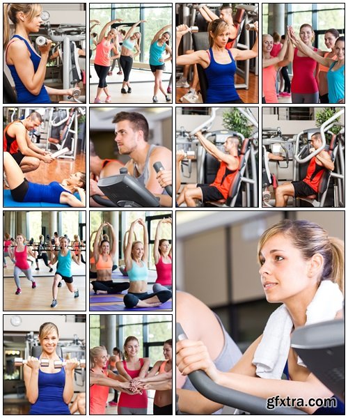 People in the gym - Stock Photo People in the gym - Stock Photo