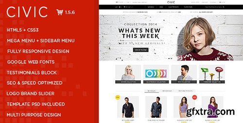 ThemeForest - Civic v1.0 - Premium Responsive OpenCart Theme ThemeForest - Civic v1.0 - Premium Responsive OpenCart Theme