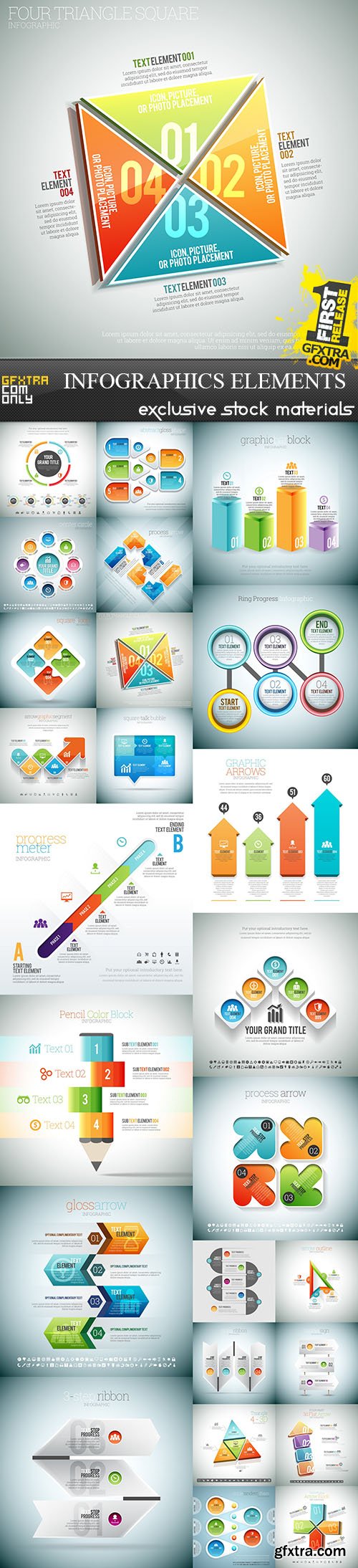 Infographics Elements, 25xEPS