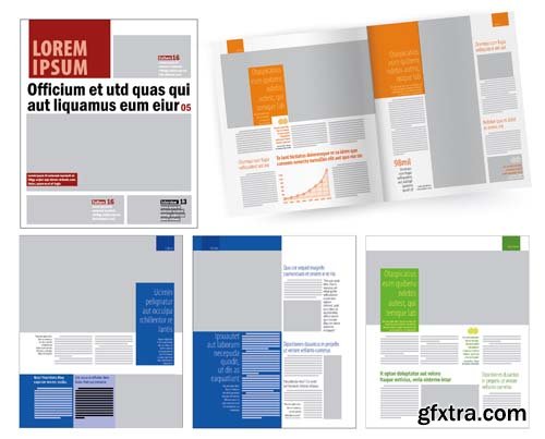 Magazine Vector Layouts - 25x EPS