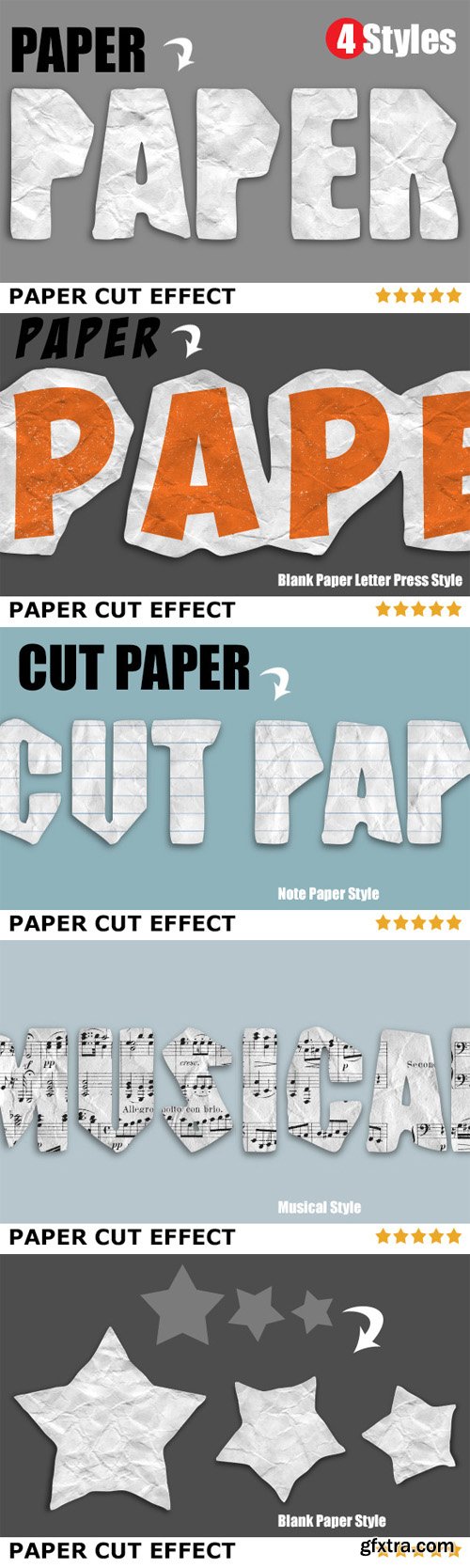 CreativeMarket - Paper Cut Effects 18693 CreativeMarket - Paper Cut Effects 18693