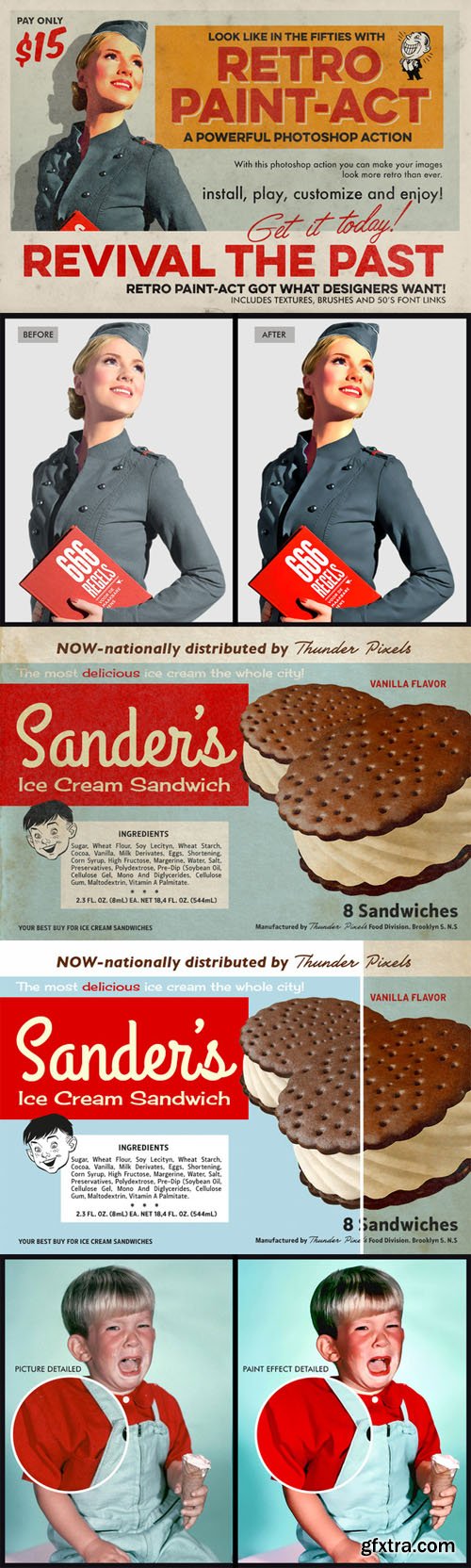 CreativeMarket - Retro Paint-Act - PS Action + Kit 80289 CreativeMarket - Retro Paint-Act - PS Action + Kit 80289