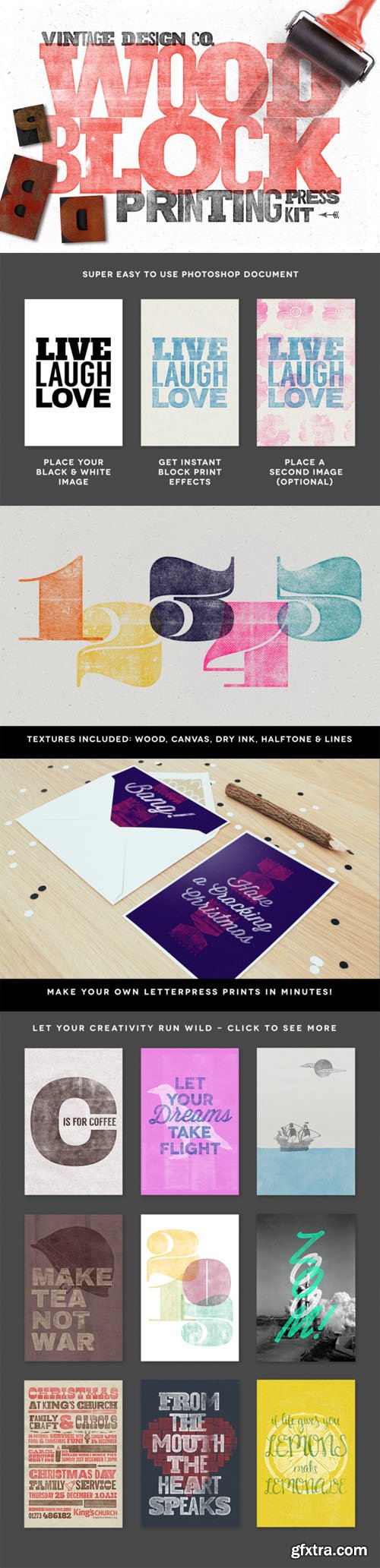 CreativeMarket - WoodBlock Printing Press Kit 101131 CreativeMarket - WoodBlock Printing Press Kit 101131