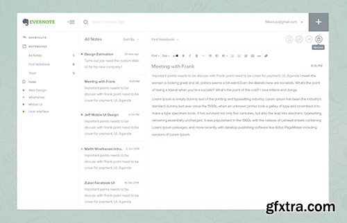 PSD Web Design - Evernote Dashboard 2014 PSD Web Design - Evernote Dashboard 2014