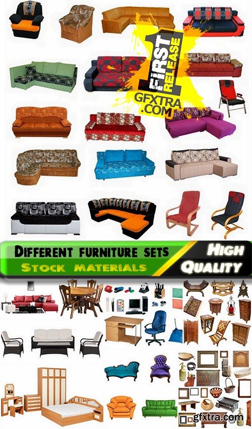 Different furniture sets Stock images - 25 HQ Jpg