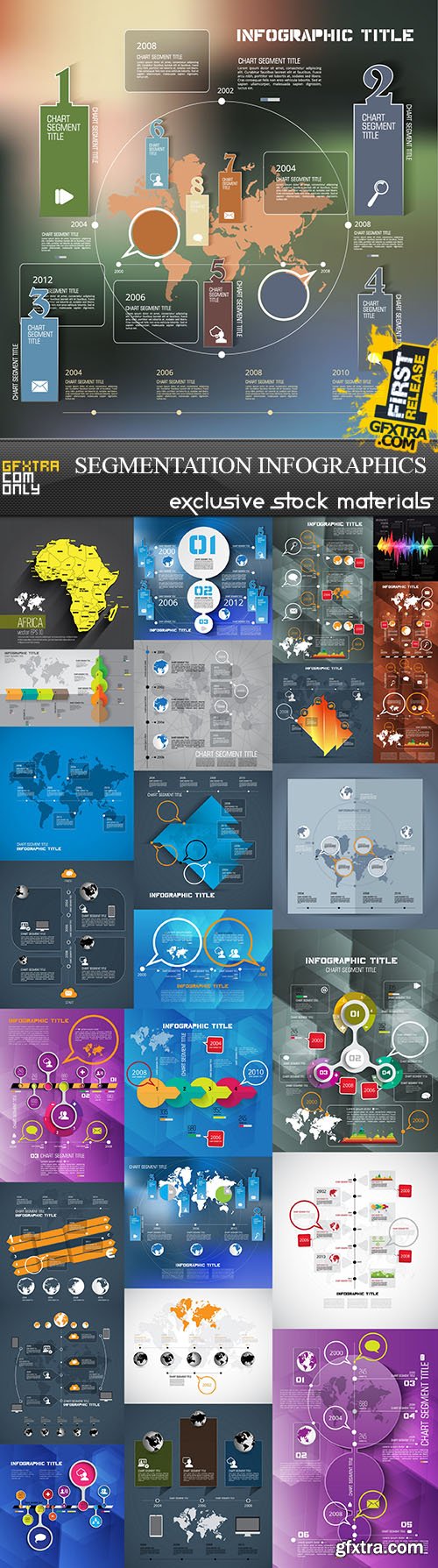 Segmentation Infographics, 25xEPS