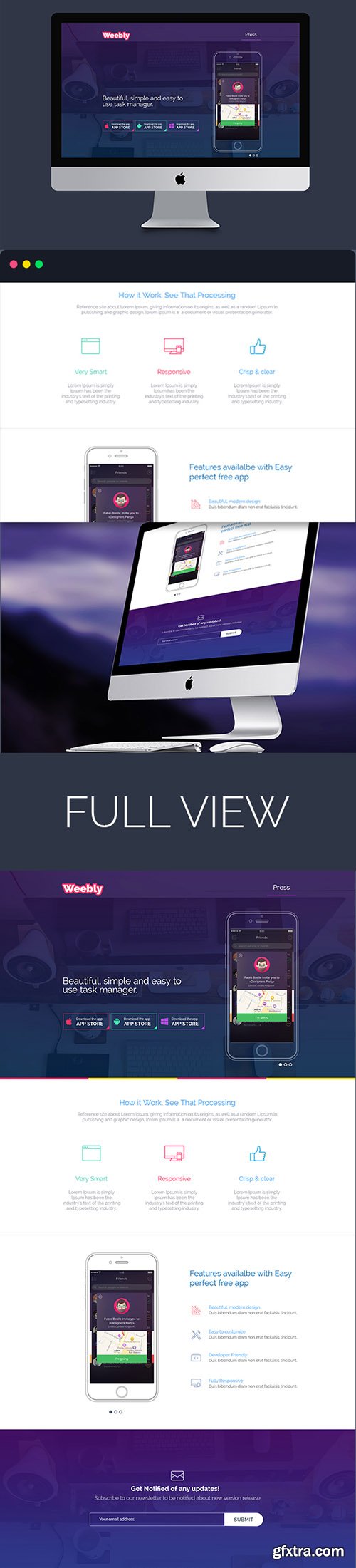 PSD Web Template - App Landing Page 2014 PSD Web Template - App Landing Page 2014