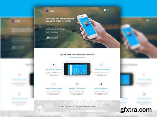 PSD Web Template - iPhone App Landing Page 2014 PSD Web Template - iPhone App Landing Page 2014