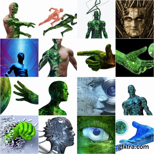Collection 3 d cyborgs 25 UHQ Jpeg