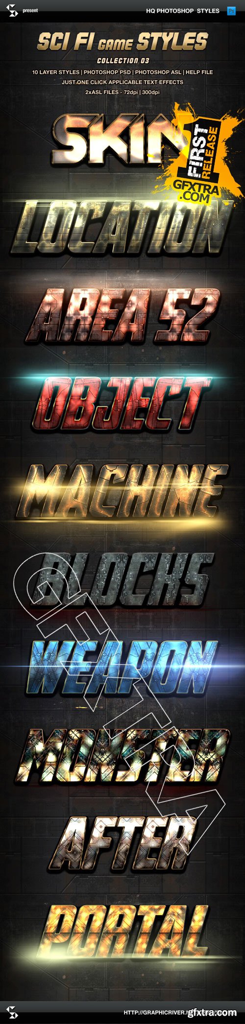 Graphicriver - Sci-fi Game Styles - Collection 3 9497803